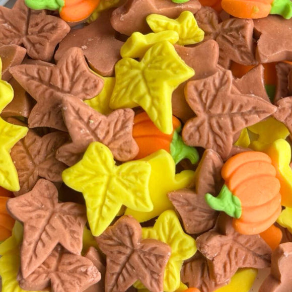 Figuras Fondant-Hojas de otoño 80grs