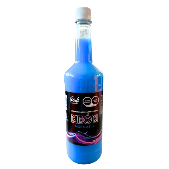 Jarabe para bebidas neón - Mora Azul